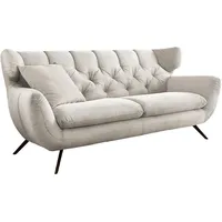 KAWOLA Sofa CHARME Cord cremeweiß