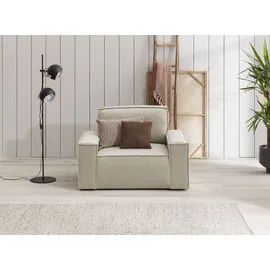 OTTO home Sheerwood Samtvelours 120 x 85 x 86 cm cream