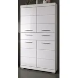 inn.furn Shawn Badschrank 74 x 141 cm Weiß