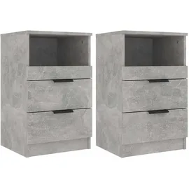 vidaXL Nachtschrank 2 Stk. 4000 x 36 x 2200 cm Grau
