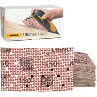 Mirka Ultimax Ligno 81x133mm, Korn P150, langlebiges Latexpapier mit
