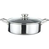 Cheffinger Kochtopf aus Edelstahl 18/10 Wabenstruktur Induktion Ø24cm Topf Pfanne
