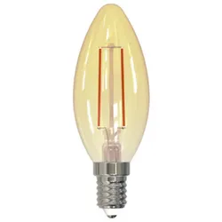 Müller Licht LED Retro Kerzenlampe 2,2W (16W) E14 820 360° NODIM Gold