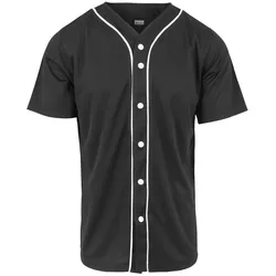 Urban Classics Herren Baseball Mesh Jersey Hemd Schwarz S