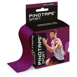 Pino Kinesiologie-Tape Pinotape Sport Kinesiologie Tape Aubergine 5 cm x 5 m (1-St)