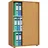 VCM Lona Aktenschrank 70 x 37 x 110 cm braun