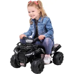 Kinder-Elektroauto Jumpy, Kinderquad, 18 Watt, Bremsautomatik, LED-Lichter, Daumengas, Soundmodul (Camouflage)