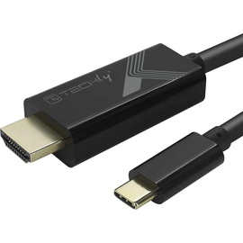 Techly Adapter Kabel USB-C M auf HDMI Typ A (Standard) schwarz 5m 5 USB Typ-C