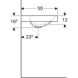 Geberit Preciosa II Waschtisch 60 x 50 cm (123261000)