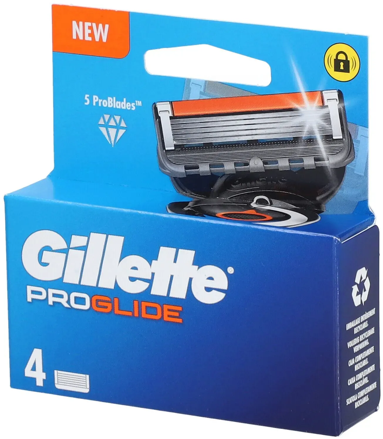 GILLETTE PROGLIDE LAME - Lame de rechange pour rasoirs mécaniques Gillette Proglide. - bl