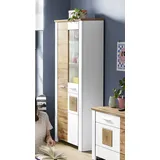 LIV'IN Vitrine RAMIRA 80 x 39 x 202 cm Weiß