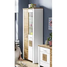 LIV'IN Vitrine RAMIRA 80 x 39 x 202 cm Weiß