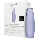 geske SmartAppGuidedTM MicroCurrent Face-Lift Pen | 6 in 1 Elektrisches Gesichtsmassagegerät Purple