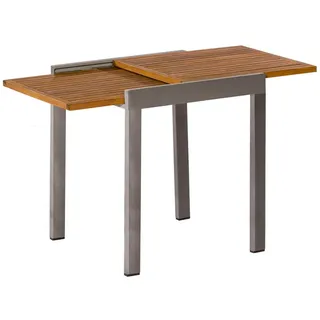Merxx Balkontisch ausziehbar 65/130x65cm Akazienholz/Aluminiumgestell Graphit