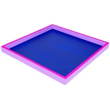 G-C Deko Tablett quadratisch dunkelblau/neon lila/lila