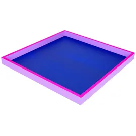 G-C Deko Tablett quadratisch dunkelblau/neon lila/lila