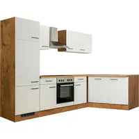 Flex-Well Winkelküche L-Form 280 x 170 cm weiß