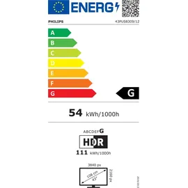 Philips 43PUS8309/12 43" 4K LED Ambilight TV