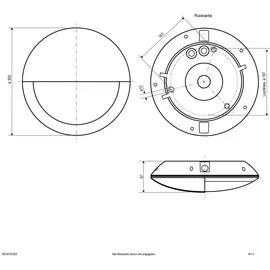 EVN Lichttechnik Außenwandleuchte Kunststoff IP65 1070 lm anthrazit