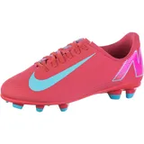 Nike JR VAPOR 16 CLUB FG/MG Fußballschuhe Kinder in ember glow-aurora green, Größe 38 1/2 - rot