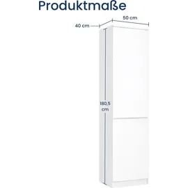 home collective Mehrzweckschrank 50x40x180,5 cm Weiß