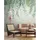 Livingwalls Fototapete Blätter creme blau grün B/L: ca. 280x371 cm - Blau, Creme, Gruen