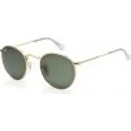 Ray-Ban Round Metal RB3447 001 50-21 polished gold/green classic