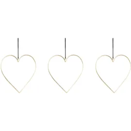 Creativ deco Herz 13 cm goldfarben
