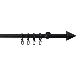 Gardinenstange SN DECO GROUP "Gardinenstange Como" Gr. 4, schwarz, L:240cm, Gardinenstangen