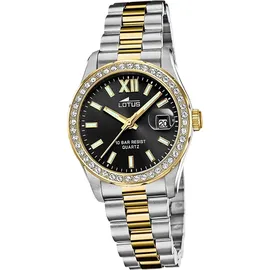 Lotus Edelstahl Damen Uhr Armbanduhr silber gold Luxus Elegant Classic D2UL18978/3 - Silber
