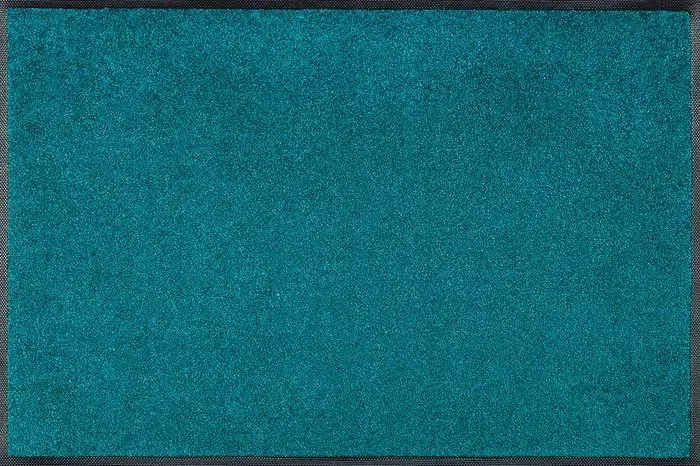 Wash & Dry Fußmatte Peacock Green 60 x 180 cm Polyamid Blau Türkis