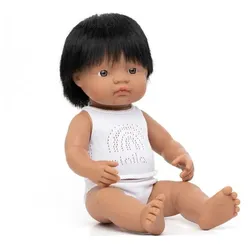 miniland dolls Babypuppe südamerikanischer Junge