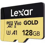 Lexar Gold MicroSDXC, UHS-II, U3, V60 Professional Speicherkarte 128 GB