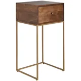 KADIMA DESIGN Nachtschrank Mango 40 x 35 x 75 cm Braun