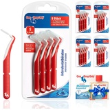 One Drop Only® - 5 x 8er Pack Interdentalbürsten 0,5mm (S) + 10ml Mundwasser Konzentrat GRATIS/Interdentalbürste & Interdental Brush zur Zwischenzahnreinigung/beste Mundhygiene durch Dentalbürsten