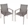 Garden Pleasure Stapelstuhl SIENNA 56 x 64 x 85 cm grau 2 St.
