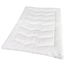 Traumschloss Premium Faserbettdecke normal 135 x 200 cm Maximum an Volumen, Anschmiegsambarkeit und Feuchtigkeitsmanagement - Weiß