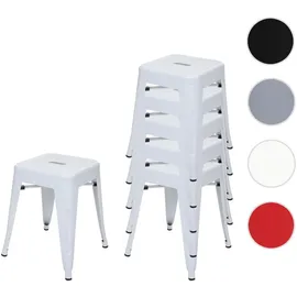MCW Hocker A73 Metall 39 x 46 x 39 cm Weiß