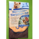 Microfaser-Tierpflege-Set, 70 x 40 cm + Handschuh, Hunde Handtuch