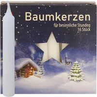 Ebersbacher Kerzenfabrik Baumkerzen EWA 110 mm 16 St. weiß