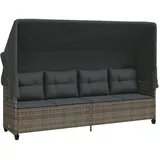 vidaXL Sonnenliege 58 x 58 x 26 cm Grau