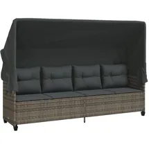 vidaXL Sonnenliege 58 x 58 x 26 cm Grau