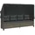vidaXL Sonnenliege 58 x 58 x 26 cm Grau