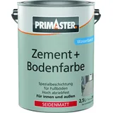 Primaster Zement und Bodenfarbe 2,5 L Silbergrau