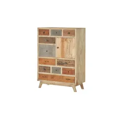 Highboard  Kona , Maße (cm): B: 90 H: 125 T: 40