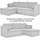 beautysofa SEVILLA Loungeset beige