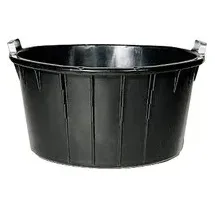 FP Spezialkübel oval, schwarz 90 L