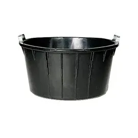FP Spezialkübel oval, schwarz 90 L