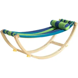 SoBuy Kinderschaukelstuhl Polyester 120 x 36 x 46 cm Mehrfarbig mit Kissen