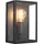 QAZQA Außenwandleuchte Edelstahl/Glas IP44 spritzwassergeschützt E27 schwarz